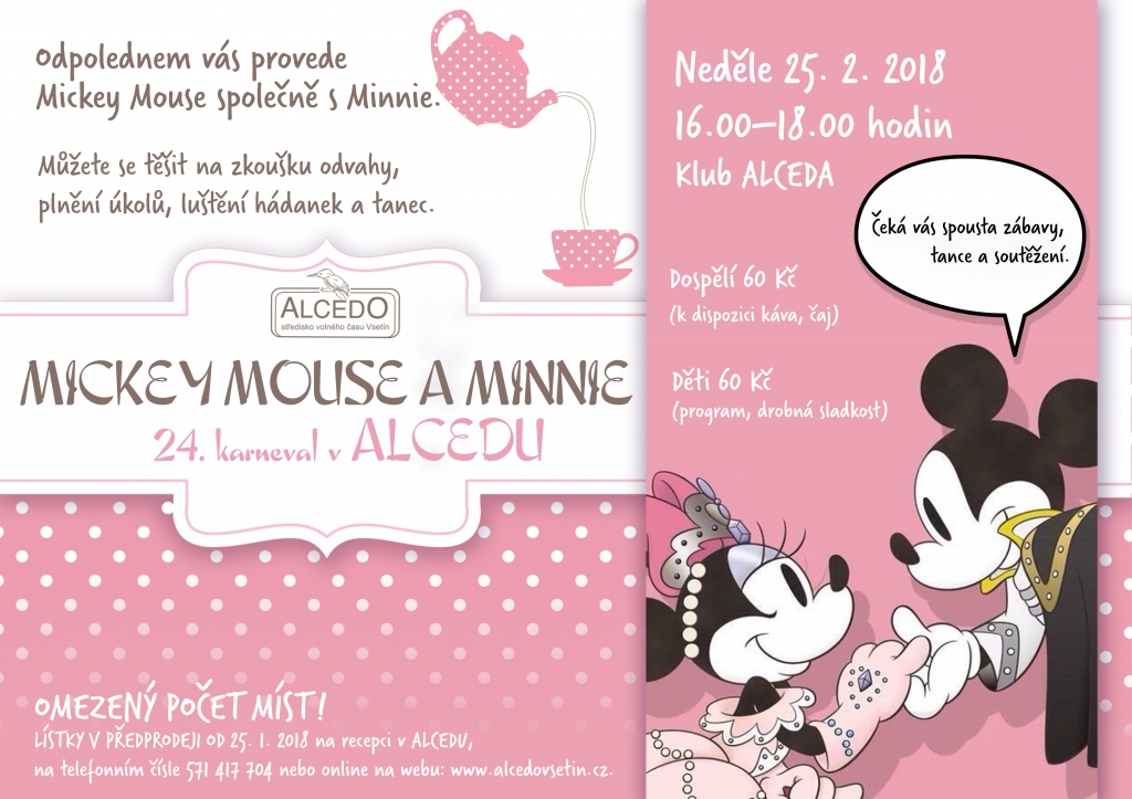 24. Karneval s Mickey Mousem a Minnie v ALCEDU