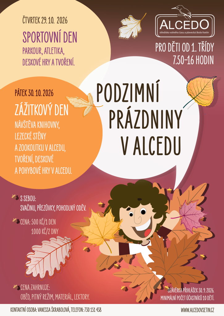 Podzimní prázdniny v ALCEDU