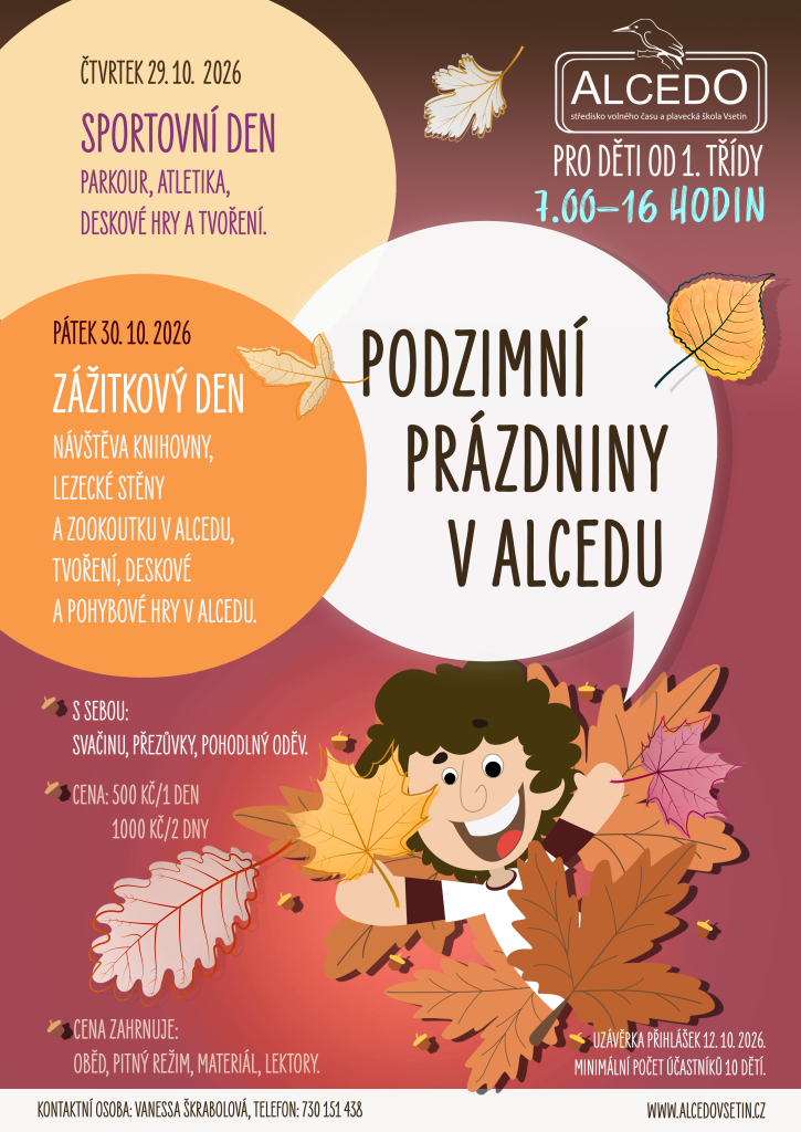 Podzimní prázdniny - ČTVRTEK