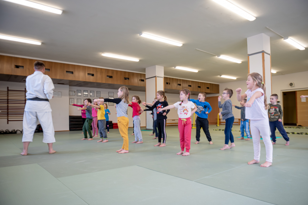 Trénink karate MŠ Benátky Vsetín